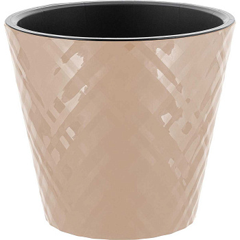 Горшок МАНХЕТТЕН 1,6л со вст Мол Шокол х16 