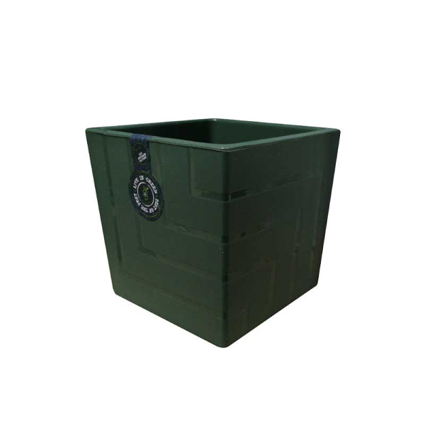 Горшок "Квадро" 3,3л Нефрит с вкладкой КB16-32 Ливингрин х8 