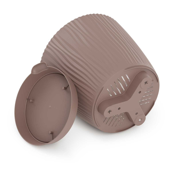 Горшок ФЛИС прикорневой полив 1,2 л какао БШ8438 х24 