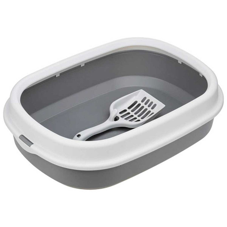 Лоток для кошек низкий борт + совок Смоки М1832 х4