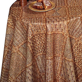 Клеенка 140*20 ДЕКОРАМА 63А (плетенка, корич.) ТУРЦИЯ