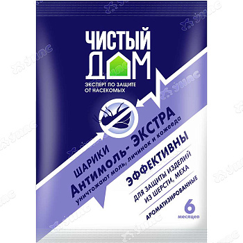 Антимоль Чистый дом (шарики 40 гр) 02-295