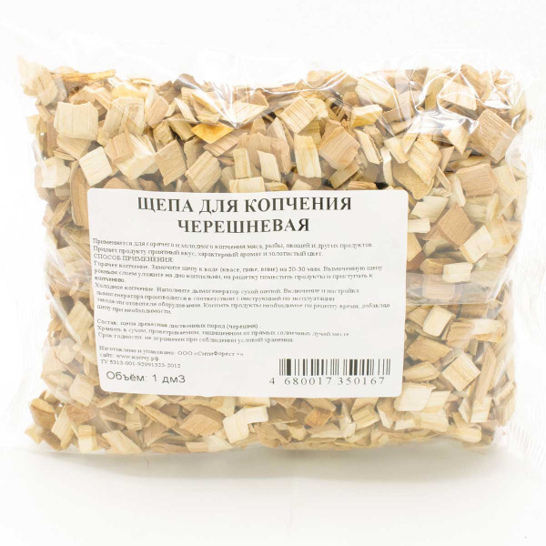 Щепа для копчения ЧЕРЕШНЯ 1л х 45