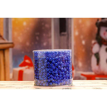 Цепь новогодняя XY04-С-10M Шарик d-0.6см 10м синяя