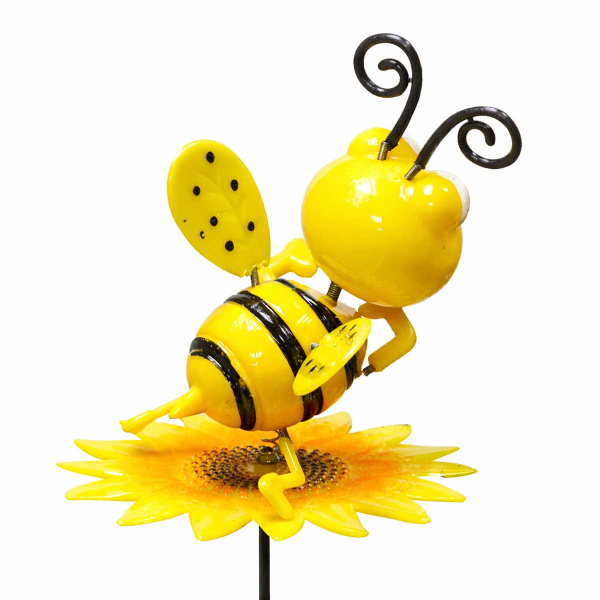 Штекер садовый Пчелка на цветке 11*10см NA2679 (288)