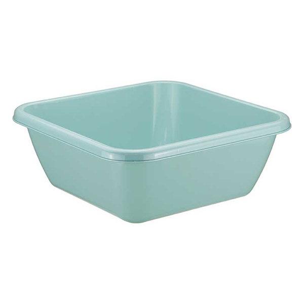 Таз квадратный 12 л. М2578 (10) Морская волна
