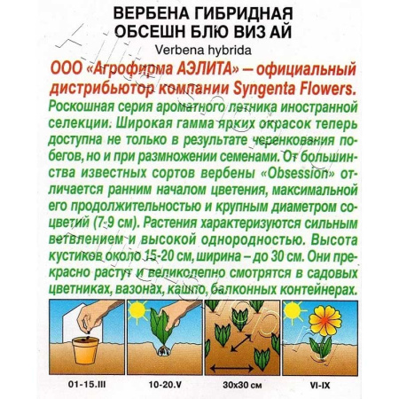 Вербена Обсешн блю виз ай Аэлита 