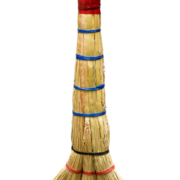 Веник-сорго 3-лучевой 2 шва в пленке мини (УЗБЕКИСТАН)