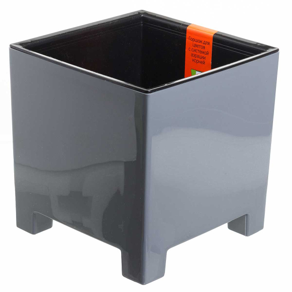 Горшок Нард 5,5л Серый муссон НР19-70 Ливингрин х6 