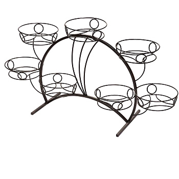 Подставка для цветов "Фиалка 1" медный (7 корзин)