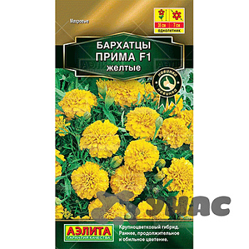 Бархатцы Прима желтые  Аэлита Ц 