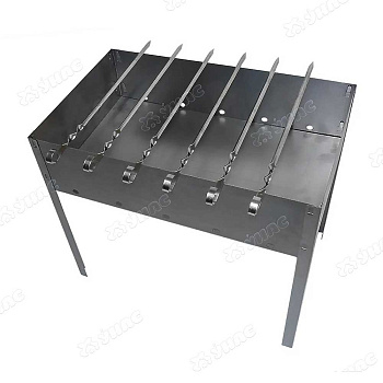 Мангал "Стандарт" 500х300х500х0,7мм + 6 шамп.угл. /сумка х10