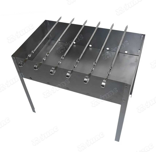 Мангал "Стандарт" 500х300х500х0,7мм + 6 шамп.угл. /сумка х10