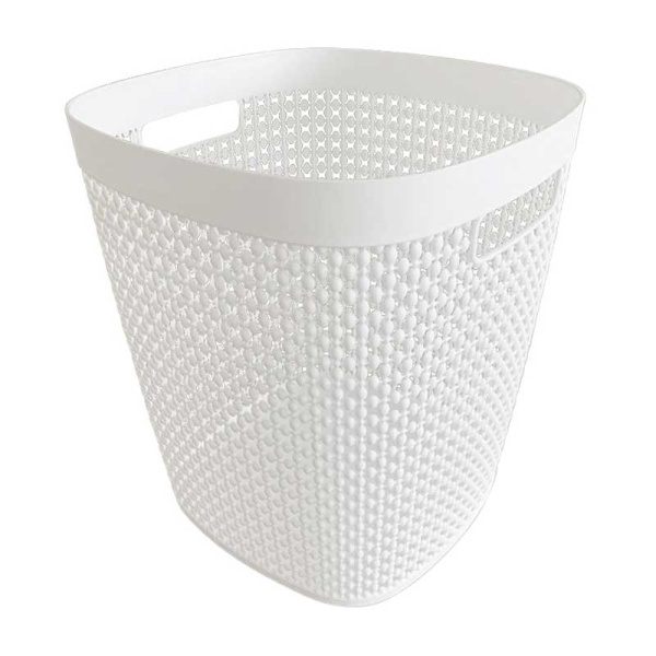 Корзина для бумаг Пирула 10л.белый М2500 х10
