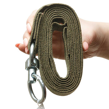 Поводок брезентовый усиленный без карабина ширина 30 мм длина 2 м