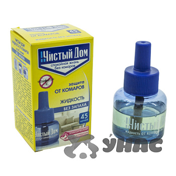 Антикомариная жидкость 45 ночей Чистый дом 02-606