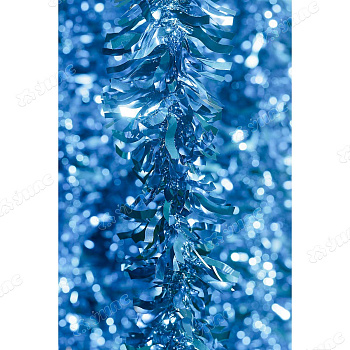 Мишура YT15-12Н голубой"Волна" 2м d-8см (зап10шт) (300)