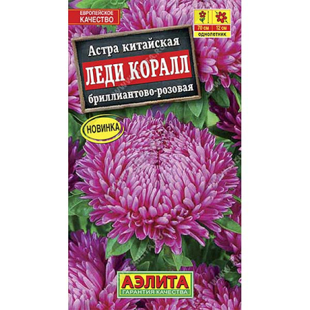 Астра Леди Коралл бриллиантово-розовая Аэлита Ц 