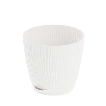 Горшок ФЛИС прикорневой полив 1,2 л белый БШ8437 х24 