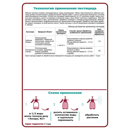 Эсперо КС 10 мл (200+120г/л) от вредителей х50