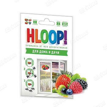 Наклейки от мух HLOOP (ягоды) х50 ХЛПН4д