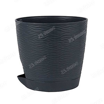 Кашпо Блюз 1,5л Антрацит КШ-9002 ВМС(18) 