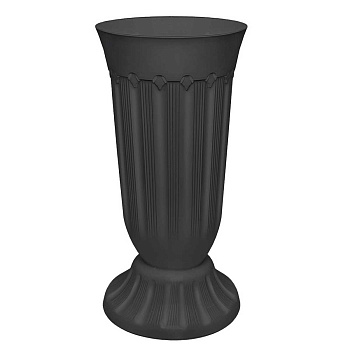 Вазон Флавия черный 5л Эльфпласт 284 х16 