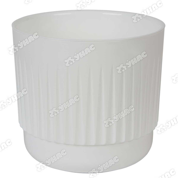 Горшок "Бета" 5,9 л Белый с вкл Б22-10 Ливингрин х4 