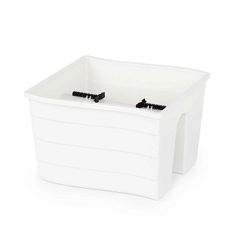 Кашпо на перила 29х29х20 см Белый БШ8913 х8 