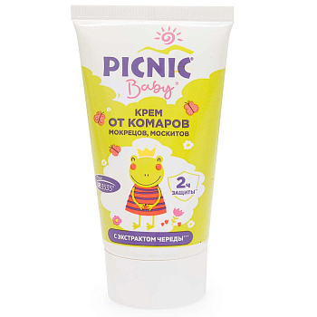 Крем от комаров 40мл. ПИКНИК БЭБИ х12