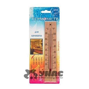 Термометр комн. деревянный ТБ-206 (блистер)