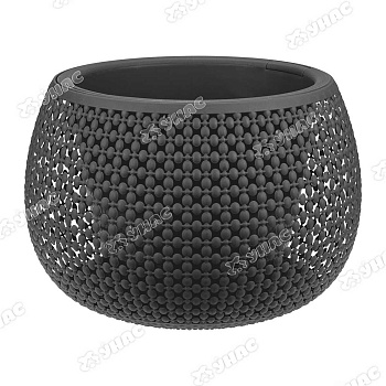 Кашпо ПИРУЛА D290 4л со вст. графит  М3101 х4 