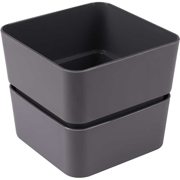 Кашпо Фиори 0,45л Антрацит КШ-0515 х24 