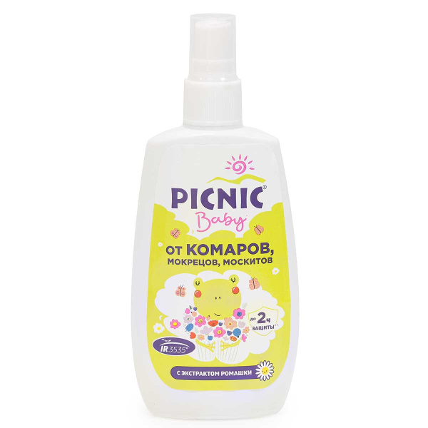 Спрей от комаров 120мл. ПИКНИК БЭБИ х12