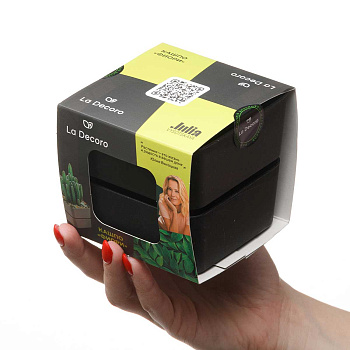 Кашпо Фиори 0,45л Черный КШ-2151 х24 