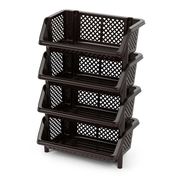 Этажерка "Универсал" 4-х секцион. коричнев БШ6530