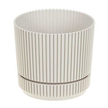 Кашпо СТРИП D110 0,6л с подставкой Крем М3245 х18 