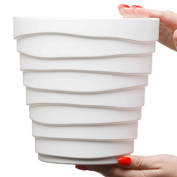 Кашпо БАРХАН 3,5л Белый КШ-4342 х16 