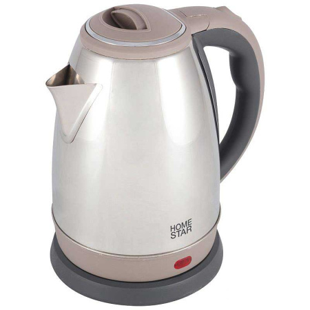 Эл. чайник HOMESTAR HS-1028 1,8л стальной бежевый