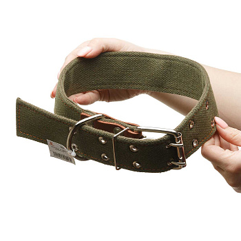Ошейник брезентовый ширина 45 мм двойной 75 см