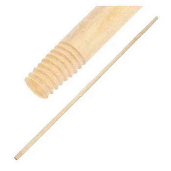 Черенок для метлы с резьбой 1,5м (D25мм) высший сорт