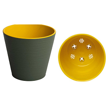 Горшок КОНУС 6л НЕФРИТ с вклад К23-32 Ливин х9 