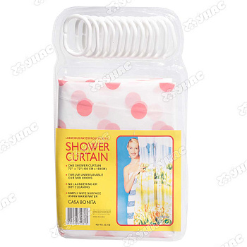 Шторы для ванной 183*183 см с рисунком G-3-6NA 