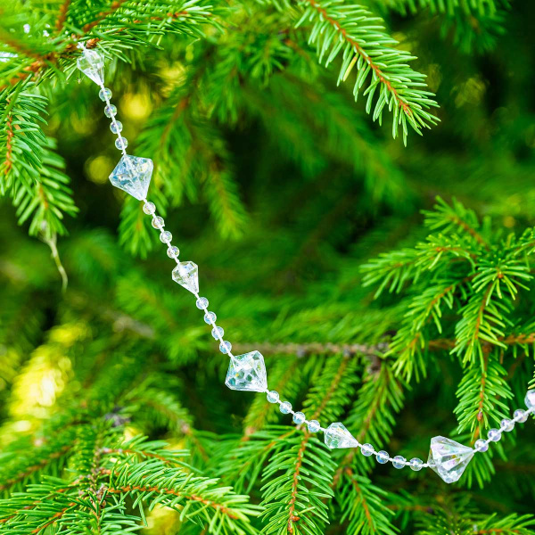 Цепь новогодняя T200-3 2.7 м Сосульки прозрачные (288)