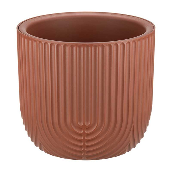 Кашпо РАМОНА D280мм 7,8л со вставкой терракотовый М3263 х1 
