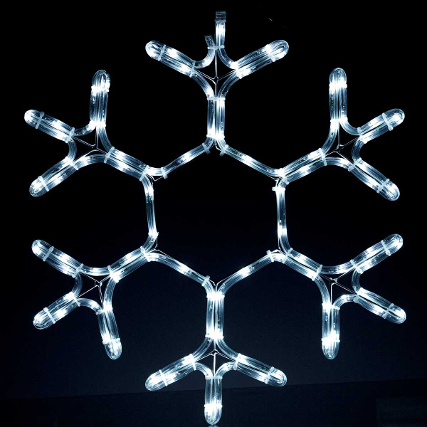 Гирлянда-панно LED ZL-16 дюрал.снеж.d-50см БЕЛ х20