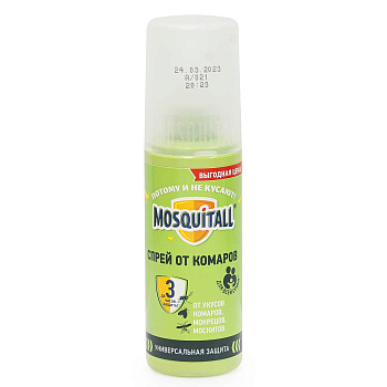 Спрей от комаров 100мл. МОСКИТОЛ х12