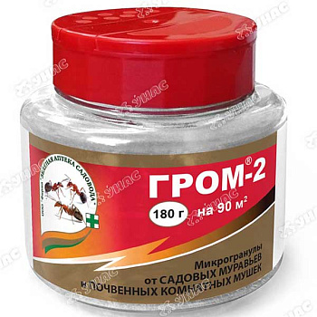 Гром-2 180 гр (от муравьев и мушек) Зеленая Аптека