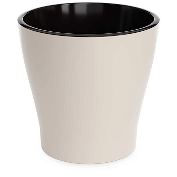 Горшок ЛЕЯ бежевый 17л двойной БШ8865 х3 