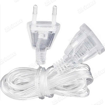 Соединительный провод для гирлянд 8м прозрачный провод LLK-8(200)